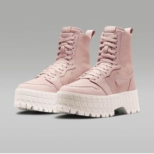 Air Jordan 1 Brooklyn Women's Boots (FJ5737-601,Pink Oxford/Pink Oxford/Phantom)